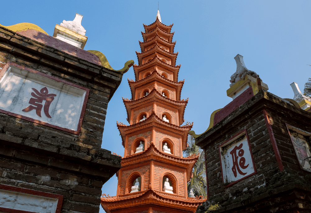 Sacred brick and serene form, the 11-storey stupa stands as a beacon of spiritual balance (Source: Canva)